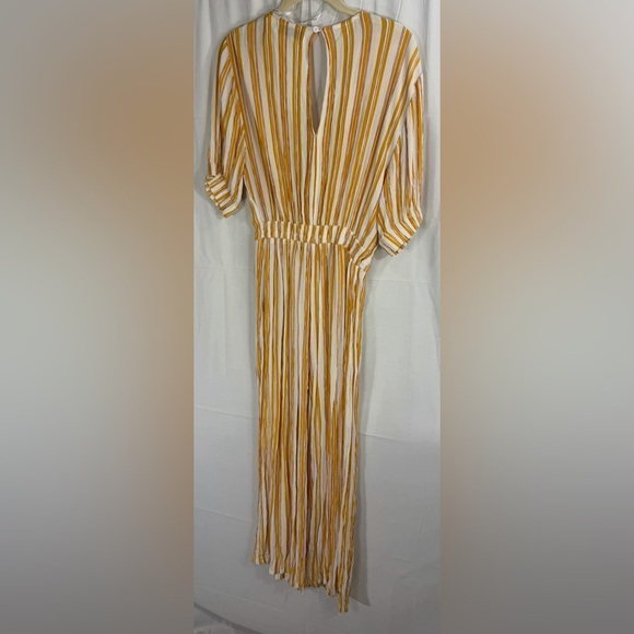 Faithfull the Brand Striped Jumpsuit Yellow White Size S / US 4 - Picture 9 of 12